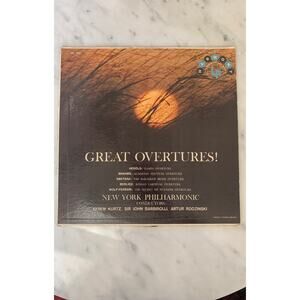 Vintage "Great Overtures New York Philharmonic" Vinyl Record